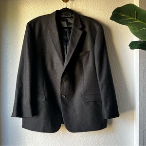 Lauren Ralph Lauren Men’s Wool Cashmere Blazer 48R  Jacket 2 Button Black